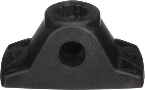 Attwood 5011-7 Heavy-Duty Fishing Rod Holder Combo Mount, Mounts on Top or Side of Gunwale, Positive Lock, Black