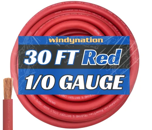 Vista 38 de WNI - Cable de cobre para batería de soldadura ultra flexible calibre 1/0 de 10 pies, color negro, 1/0 AWG, fabricado en los Estados Unidos