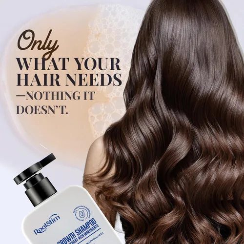 Vista 7 de Champú de biotina y romero para el crecimiento del cabello: Champú para la pérdida de cabello para cabello fino infundido con ingredientes ricos