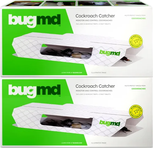 Vista 10 de BugMD Trampa para Cucarachas de Interior y Mata Cucarachas - Trampa Pegajosa para Insectos, Arañas y Grillos para el Hogar - Trampas de Pegamento