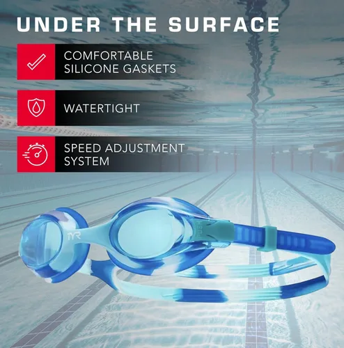 Vista 3 de TYR Swimple Tie-Dye Kids' Swim Goggles