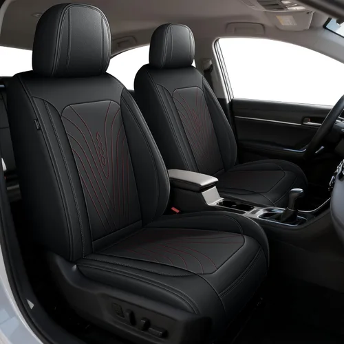 Vista 17 de 2 fundas de asiento delantero para Nissan Maxima 2011-2024 2025: fundas de cuero impermeables para asientos de automóvil, protector de cojín