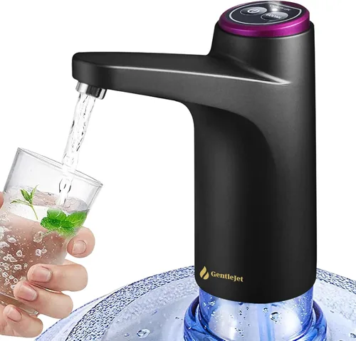 Dispensador de agua potable portátil recargable eléctrico para botella de 5 galones, bomba de agua cuantitativa de 20.3 fl oz, bomba de botella de