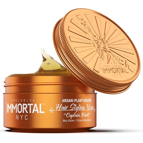 Vista 3 de Immortal NYC Ceras para el cabello para hombres – Aventus Extra Strong Hold, cera para el cabello de bajo brillo – Base de agua para hombre, sin