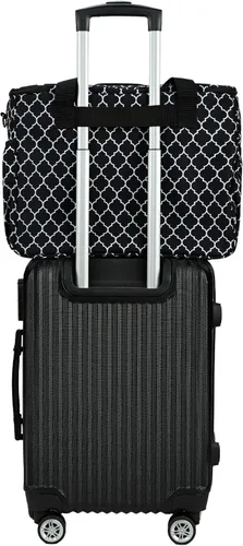 Vista 6 de NICOGENA Estuche de transporte para máquina de coser, bolsa de viaje universal con correa para el hombro para cantante, hermano, Janome