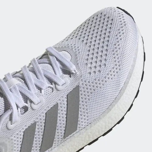 Vista 9 de adidas Womens Pureboost Jet Running Sneakers Shoes - White