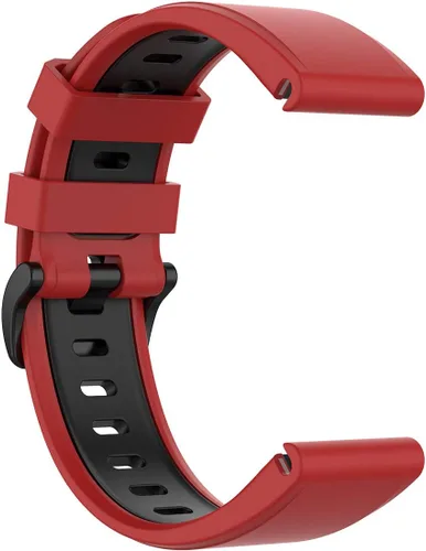 Vista 4 de Correa de repuesto compatible con Garmin Fenix 6 Sapphire Watch, Forerunner 945, 0.866in, de silicona Quickfit, compatible con Garmin Instinct