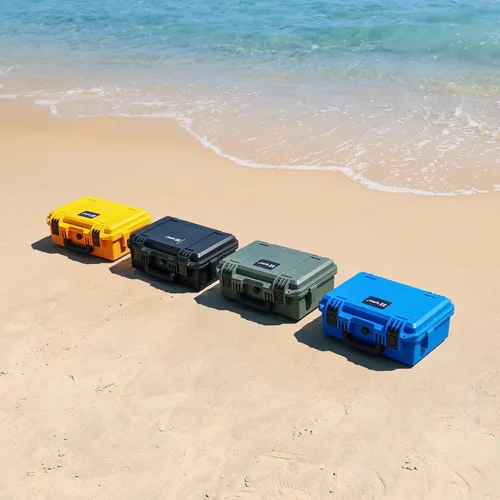 Vista 9 de Lykus Titan MM410 Estuche Rígido Impermeable (Amarillo) para DJI Mini 4 Pro/Mini 3/Pro y DJI RC 2/RC/RC-N2/N1, Soporte para 7 baterías y cordón RC