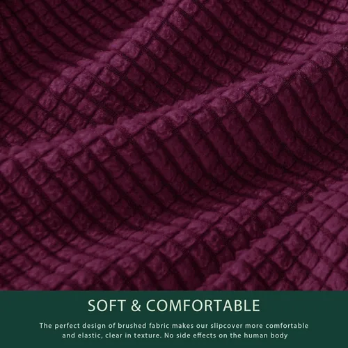 Vista 217 de CHUN YI Fundas para sofá de 7 piezas, lavables, fundas elásticas para sofá de 3 cojines con respaldo y fundas de cojín separados, protector