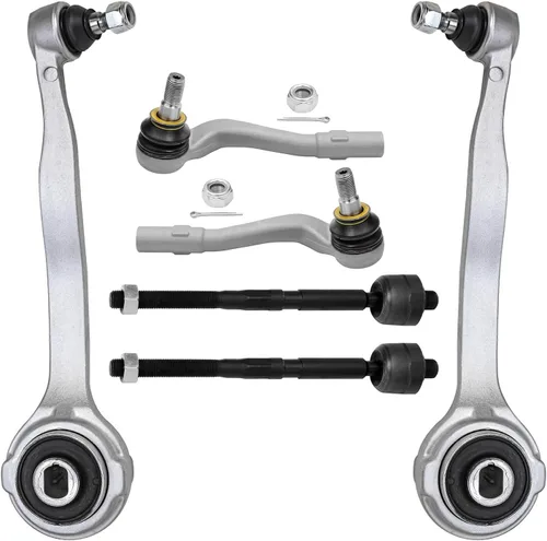 Vista 140 de Detroit Axle - Kit de extremo delantero para Chrysler 300 Dodge Charge 2011-2018 Challenger, 2 brazos de control traseros inferiores, 2 barras
