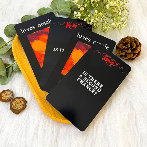 Vista 5 de Han Yu Bowen (Segunda edición) Oracle Cards 56 Love Oracle Cards, Twin Flame Oracle Deck, Tarot para principiantes, fácil de barajar y transportar