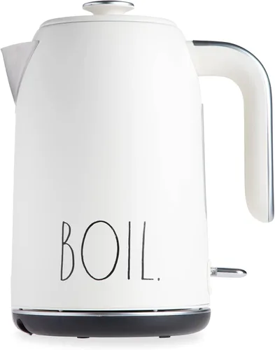 Vista 12 de Rae Dunn Hervidor eléctrico de agua caliente – Cafetera de acero inoxidable, tetera de té, base giratoria, con protección de apagado automático