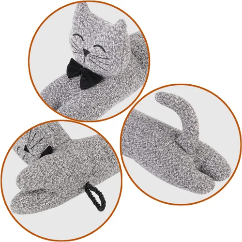 Vista 3 de Tope decorativo para debajo de la puerta, resistente de 36 pulgadas, 3 libras, protector de corrientes de aire de puerta insonorizado, ahorro