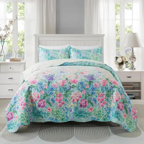 Vista 30 de Travan Juegos de Edredón de 2 Piezas Twin con Sham, Ropa de Cama de Gran Tamaño, Colcha Reversible, Juego de Cubrecama Suave, Tamaño Twin