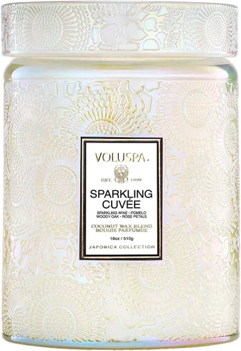 Vista 10 de Voluspa Latte de calabaza especiada, tarro de vela grande, 18 onzas, 100 horas de tiempo de combustión, mechas totalmente naturales y cera de coco