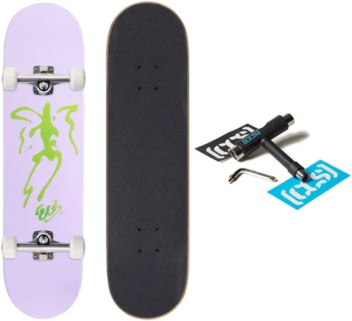 Vista 19 de [CCS] Patineta completa Madera de arce Grado profesional Totalmente montado con herramienta de patinaje y calcomanías Adultos, niños