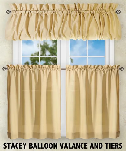 Vista 6 de Ellis Stacey cortina con volados de 60 x 38 pulgadas.