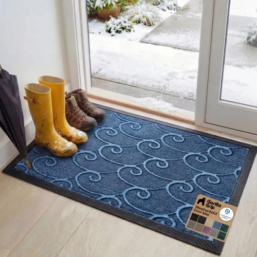 Vista 63 de Gorilla Grip - Tapete WeatherMax todo terreno 100% impermeable, caucho natural, resistente a manchas y decoloración, interior y exterior, fácil