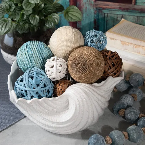 Vista 4 de ANDALUCA Bolsa de relleno decorativa para jarrón con orbes, bolas (azul aguamarina)