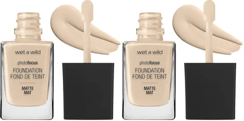 Vista 31 de Wet n Wild Photo Focus Base Líquida Mate Foundation Porcelain, Vegana y Libre de Crueldad (Paquete de 4)