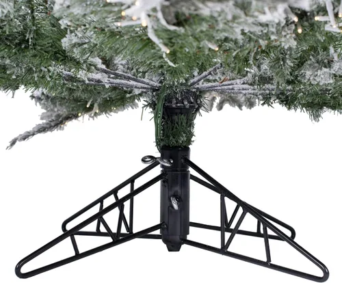 Vista 4 de Vickerman Árbol navideño delgado, artificial, con nieve artificial, 45 pulgadas.