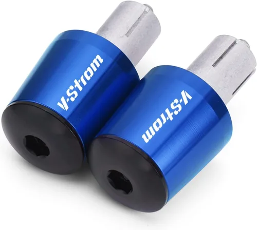 Vista 7 de Motorcycle Handlebars Grips Ends Plug Bar Ends Handlebars Caps 22mm CNC Aluminum for Suzuki DL650 V-Strom 650 Vstrom 2004-2022 (Color : Black)