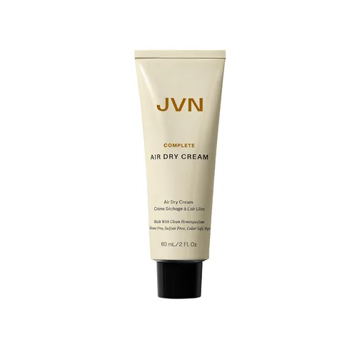JVN No Heat - Crema completa de secado al aire, 2 onzas líquidas, tamaño de viaje, crema suavizante para el cabello mejora tu textura natural, crema