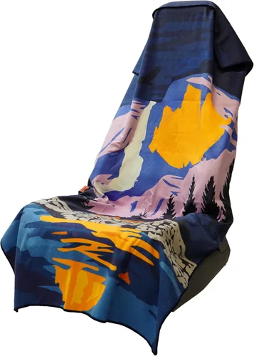 Vista 10 de Sprints Toalla atlética para correr, tamaño completo, funda de asiento de automóvil, microfibra de alto rendimiento... (fuera N trasera)