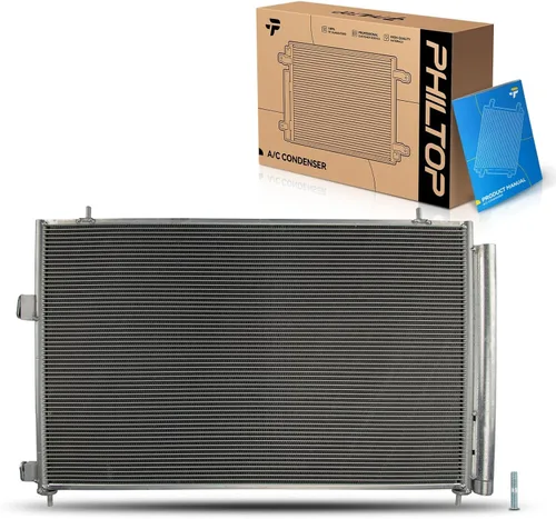 Vista 65 de PHILTOP Reemplazo del condensador de aire acondicionado para Ram1500 2003-2008, Ram2500 2003-2008, Ram3500 2003-2008, para OEM 5072993AB, 5072993AA