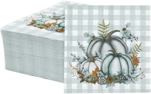 Vista 20 de SietDESEO 50 Piezas 3 capas Servilletas de Béisbol Desechables Plegadas 5 x 5 Pulgadas Servilletas de Cóctel Servilletas de Papel para Cena, Tema