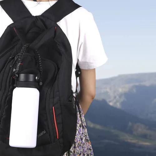 Vista 5 de 2.0 Paracord Handle Compatible with Hydro Flask 2.0 Wide Mouth Water Bottle 12 oz 16 oz 18 oz 20 oz 32 oz 40 oz 64 oz，Perfect for Daily Walking