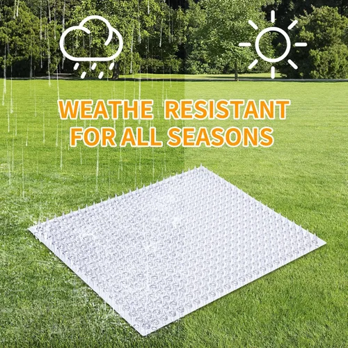 Vista 8 de Mardili Tapete repelente para gatos y perros, para exteriores e interiores, juego de 8 alfombrillas para jardín