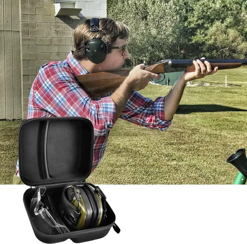 Vista 6 de GWCASE Funda compatible con las orejeras electrónicas delgadas de Walker's Razor, soporte de almacenamiento para Howard Leight, para orejeras