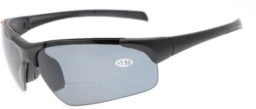 Vista 10 de Eyekepper TR90 Gafas de sol bifocales polarizadas deportivas irrompibles sin montura