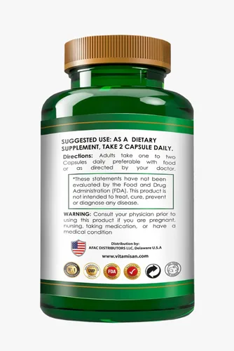 Vista 3 de Vitaminas Orgánicas Anamu 1250mg 100% Cultivado Orgánicamente 120 Cápsulas Petiveria Allicea