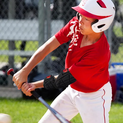Vista 5 de Protector de Codo de Béisbol, Protector de Codo de Bateador de Béisbol y Softbol para Jóvenes/Adultos, Protector de Codo de Béisbol y Softbol
