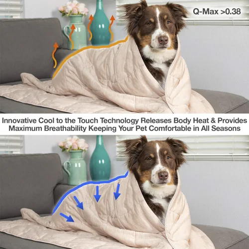 Vista 3 de PetFusion Premium Cat and Dog Cooling Blanket. Lightweight Pet Blanket Machine Washable Pet Blanket Multiple Sizes for Pets Small to Extra-Large