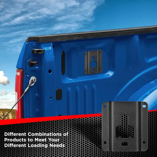 Vista 2 de SPEEDWOW Placa de soporte de carga para caja de camioneta compatible con F-150 2015-2023; compatible con F-250 Super Duty 2015-2023; compatible