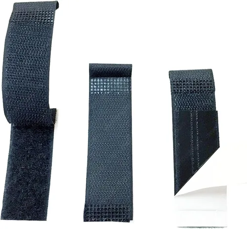 Sujetadores de Hebilla de Cordón - 3.6" x 1" - 10 Piezas - Color: Negro