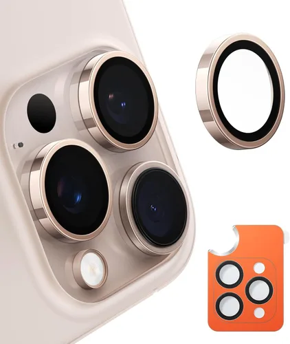 Vista 15 de TORRAS 3 años de durabilidad definitiva para iPhone 15 Pro Max/15 Pro protector de lente de cámara - Ajuste invisible 1:1 y claridad ultra, vidrio