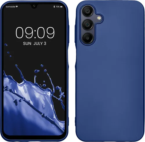 Vista 159 de kwmobile Funda compatible con Samsung Galaxy A12 - Funda protectora de silicona TPU suave y delgada - Verde oscuro mate