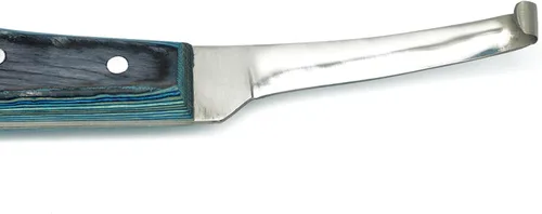 Vista 8 de Equine Care Cuchillo de pezuña para zurdos – Hoja estrecha de acero inoxidable J2 afilada, mango ergonómico antideslizante Herramienta profesional