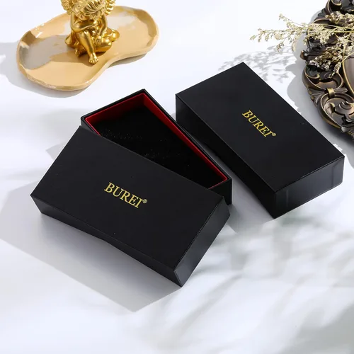 Vista 8 de BUREI Men's Wrist Watches, Analog Stainless Steel Quartz Waterproof Watches for Men,Gifts for Men