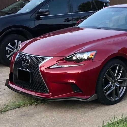 Vista 5 de 3 piezas de parachoques delantero compatible con Lexus IS250 IS350 F-Sport 2014-2016, alerón de parachoques delantero, divisor de cuerpo de mentón