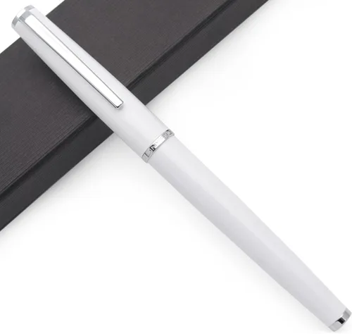 Vista 11 de JINHAO - Pluma estilográfica de metal serie 95 (negro con clip dorado, punta F de 0.020 in)