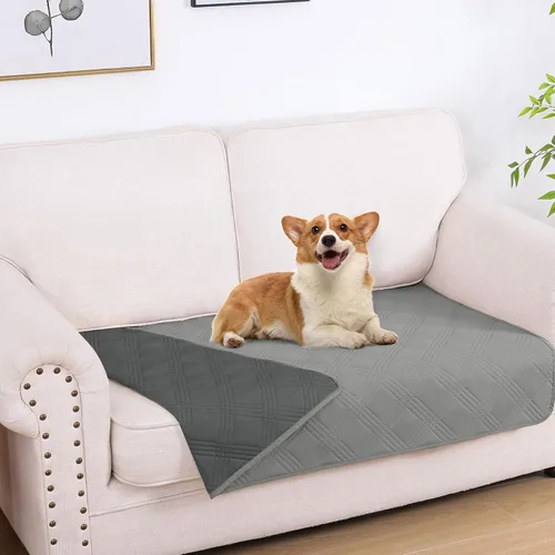 Vista 35 de hyha - Manta impermeable para cama de perro, mantas suaves para mascotas, funda impermeable para sofá para perros, fundas reversibles lavables