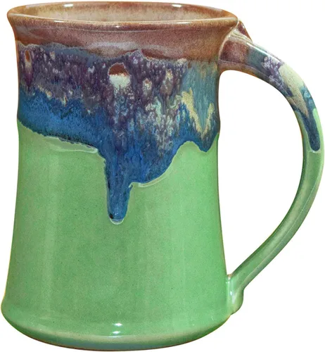 Vista 7 de Clay in Motion Taza grande (Cobalt Canyon)