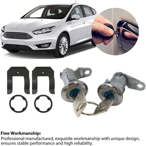 Vista 3 de DL-1 Juego de vasos de cilindro de llave para cerradura de puerta para Ford Mustang Shelby GT-500 1967-1968, 1970