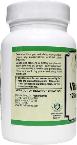 Vista 3 de Vitamina D-3 125 mcg (5,000 UI) de lanolina en una base de aceite de cártamo, 100 geles blandos