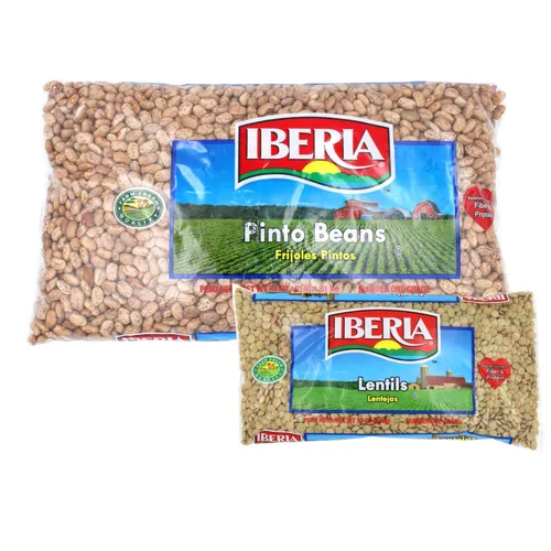 Vista 3 de Iberia Frijoles rojos, 4 libras + Iberia Dry Lentils, 12 onzas